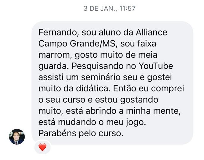 Depoimento de aluno do Masters da Meia