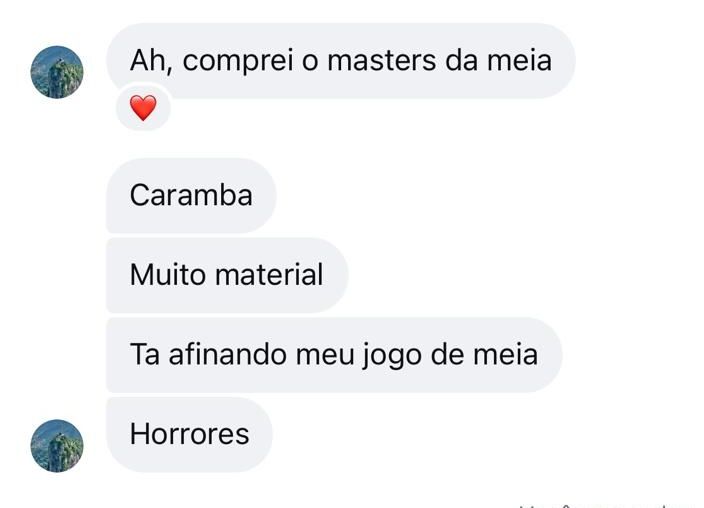 Depoimento de aluno do Masters da Meia