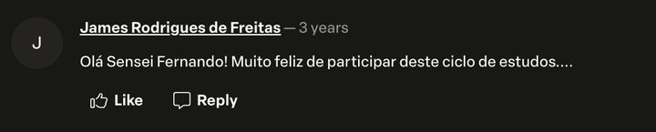 Depoimento de aluno do Masters da Meia
