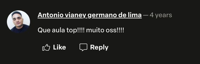 Depoimento de aluno do Masters da Meia